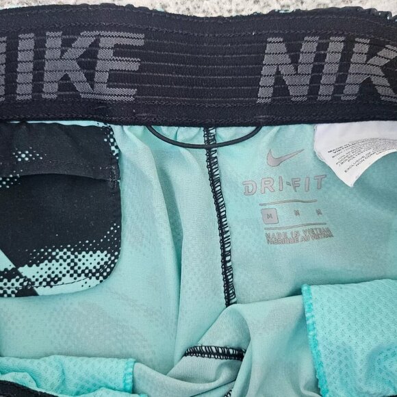 Nike Men Swimming Shorts Black/Blue Dri Fit Sport Athletic Shorts Size M - Picture 6 of 9